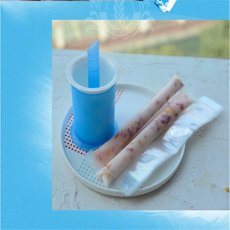 DIY Форма для Фруктового мороженого льда одноразовые мешки крышка на трубки