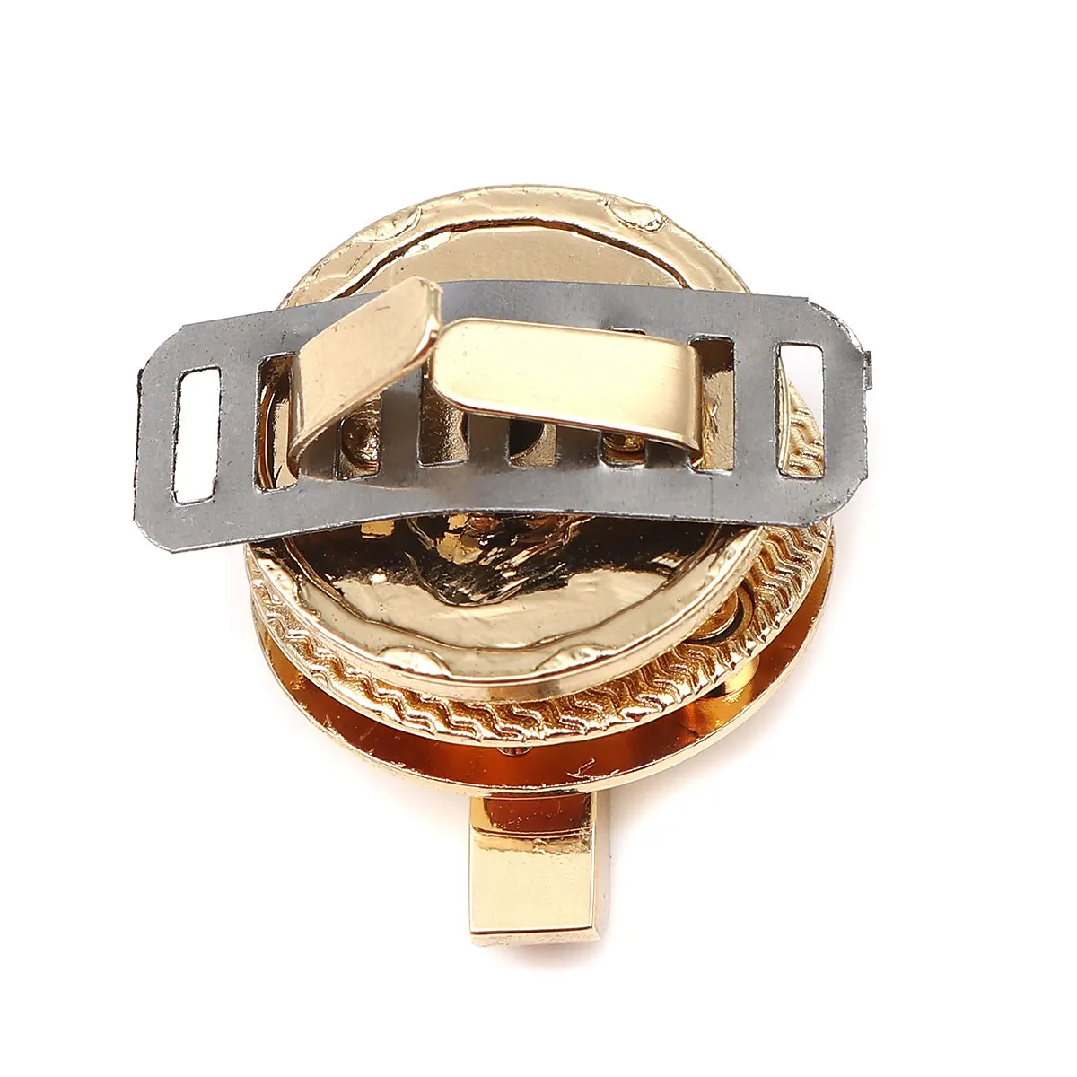 Zinc Based Alloy Purse Twist Turn Lock Golden Handbag Snap Clasps Bag Accessories 48mm(1 7/8&quot) X 26mm(1&quot) 28mm(1 1/8&quot) Dia 1 Set | Дом