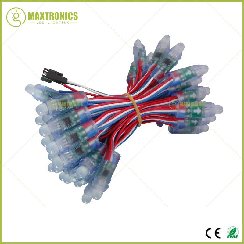 50 шт./Лот 12 мм WS2811 2811 IC RGB светодиодный модуль Водонепроницаемая DC12V цифровая