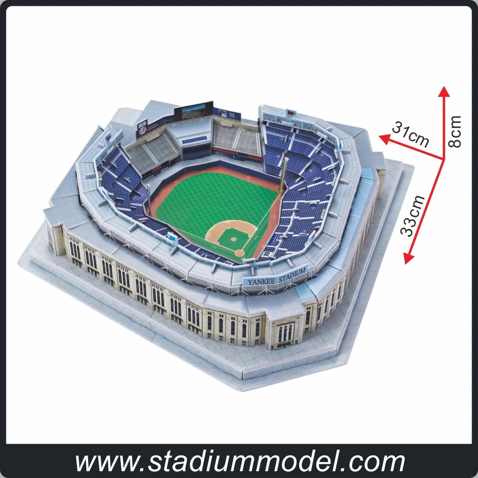 MajorLeagueBaseball MLB Yankee Stadium 3D головоломка бумага для моделирования DIY Модель Коллекция игрушек на подарок