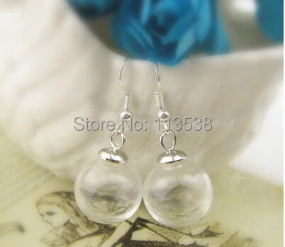 Бесплатная Доставка! 100 компл./лот 16 мм * 4 круглый стеклянный глобус и бронзовый