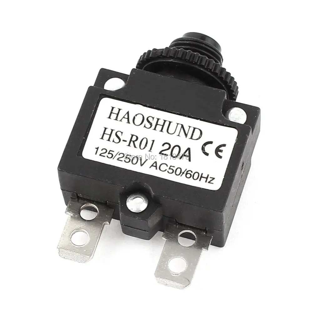 HS R01 20A AC 125/250V защита от перегрузки черный|protector| |