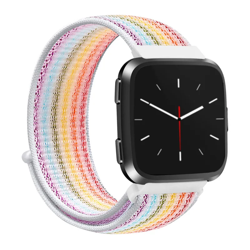 Модный спортивный нейлоновый ремешок для умных часов Fitbit Versa дышащий тканый