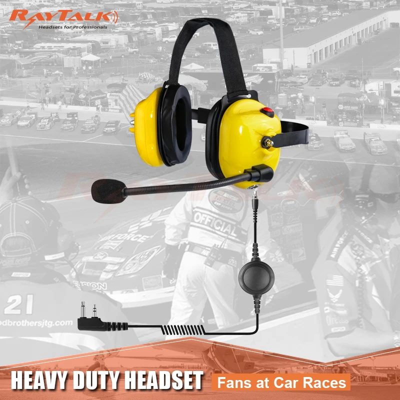 Высокое качество Heavy Duty noiose шумоподавления наушники с большым круглым PTT для IC F15