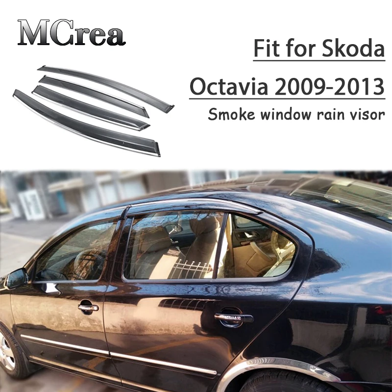 4 шт. защитный козырек от дыма и дождя для Skoda Octavia 2009 2010 2011 2012 2013 | Автомобили