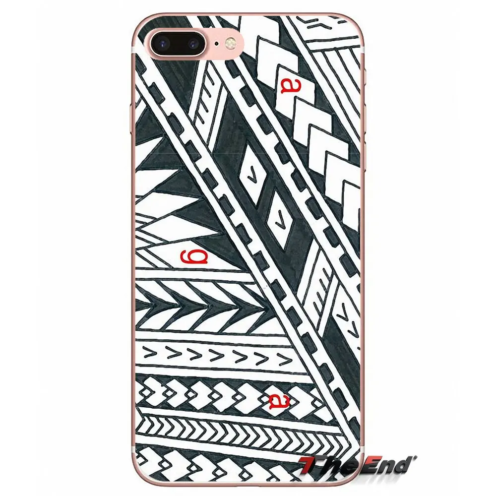 Силиконовый чехол для Huawei G7 G8 Ascend P7 P8 P9 Lite Honor 4C 5X 5C 6X Mate 7 8 9 Y3 Y5 Y6 II Pro Polynesian Tattoo Samoan |