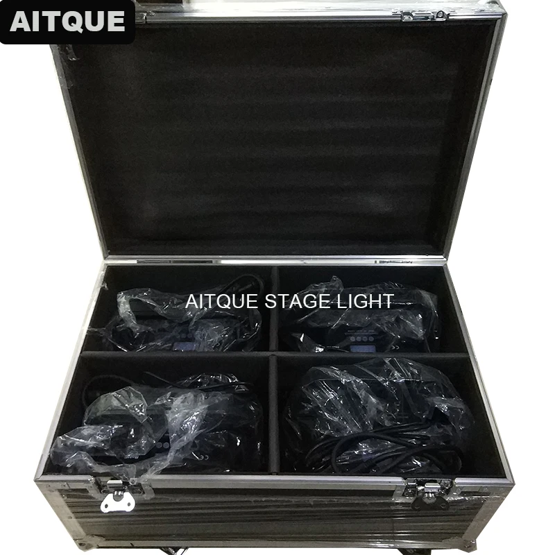 4pcs/CASE Dj par lighting outdoor led 24x10w rgbw dmx waterproof can light flight case | Освещение
