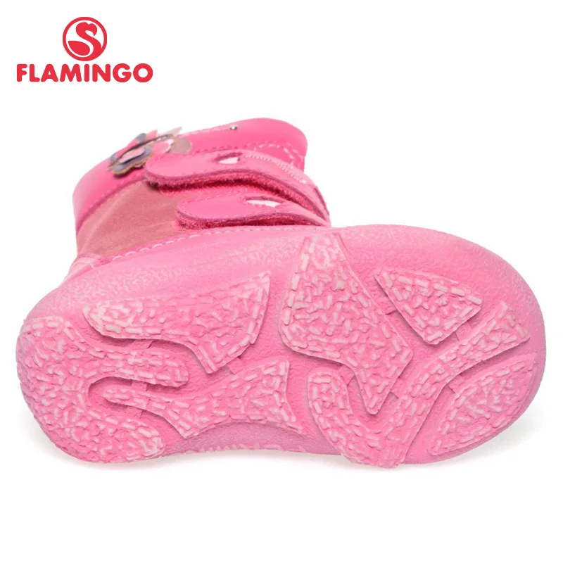 Фламинго качества модная зимняя одежда кожа детская обувь для девочек новинка 2015