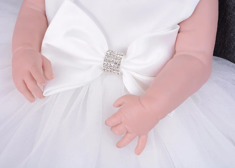 Настоящее 55 см полное тело силиконовые reborn baby doll игрушки с несколько цветов платье Реалистичная Спящая кукла-реборн принцесса девочка подарок
