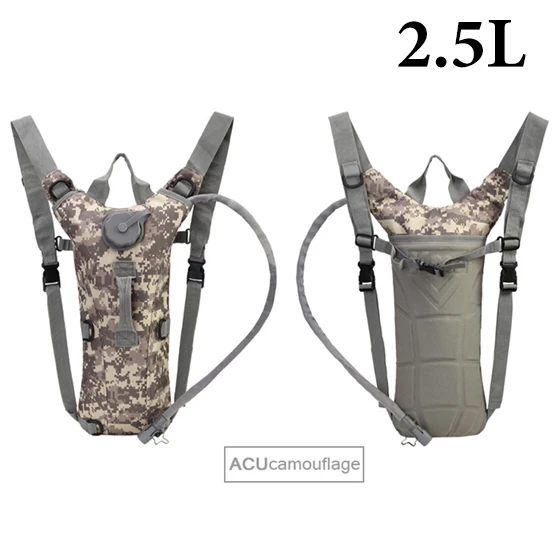 2.5L ACU Camouflage West biking велосипедная фляга для воды на открытом воздухе кемпинг туризм водный Пузырь велосипедная сумка большая емкость гидратационный рюкзак велосипедная сумка для воды - Цвет: 2.5L ACU Camouflage