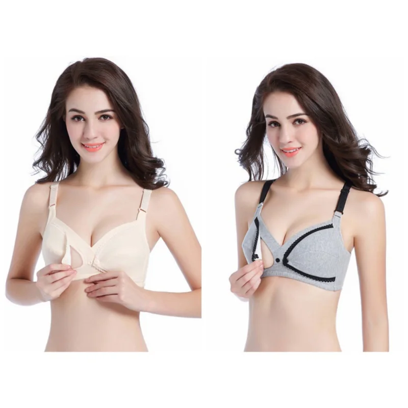 Бюстгальтер с хлопковой подкладкой и чашками пуш ап|Бюстгальтеры для грудного
