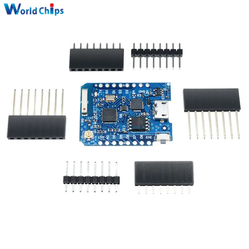 

For WEMOS D1 Mini Pro 16M Bytes External Antenna Connector NodeMCU ESP8266 ESP-8266EX CP2104 WIFI Development Board Micro USB