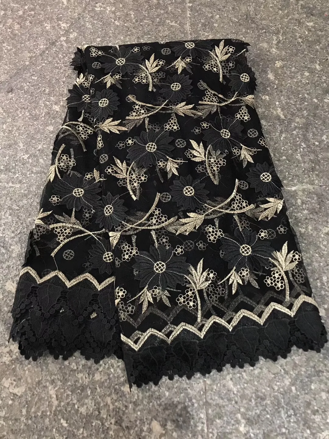 

Кружевная ткань с аппликацией золотых бусин, высокое качество, зеленое новейшее Африканское кружево 2019, благородная кружевная ткань 3D для с...