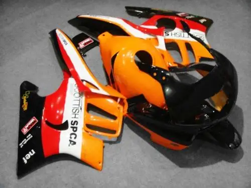 Комплект обтекателей на заказ для CBR600F3 97 98 CBR600 F3 CBR 600F3 1997 1998 600 оранжевый красный