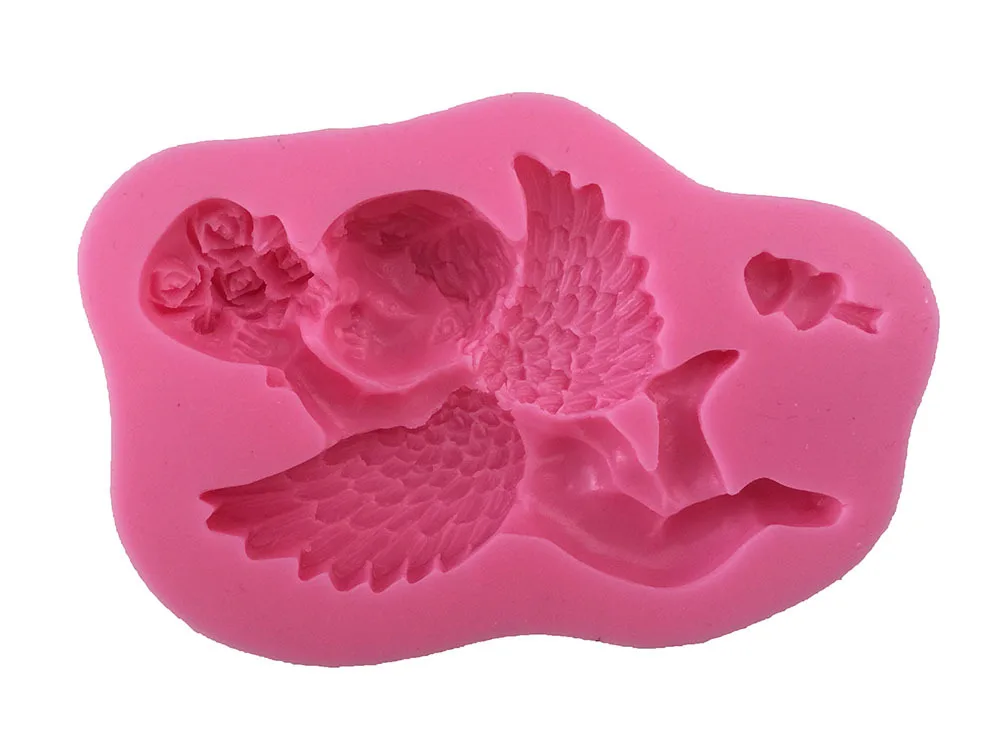 DIY West Point инструменты для выпечки помадка форма торта силиконовые Cupid Angel Shape E615|tools
