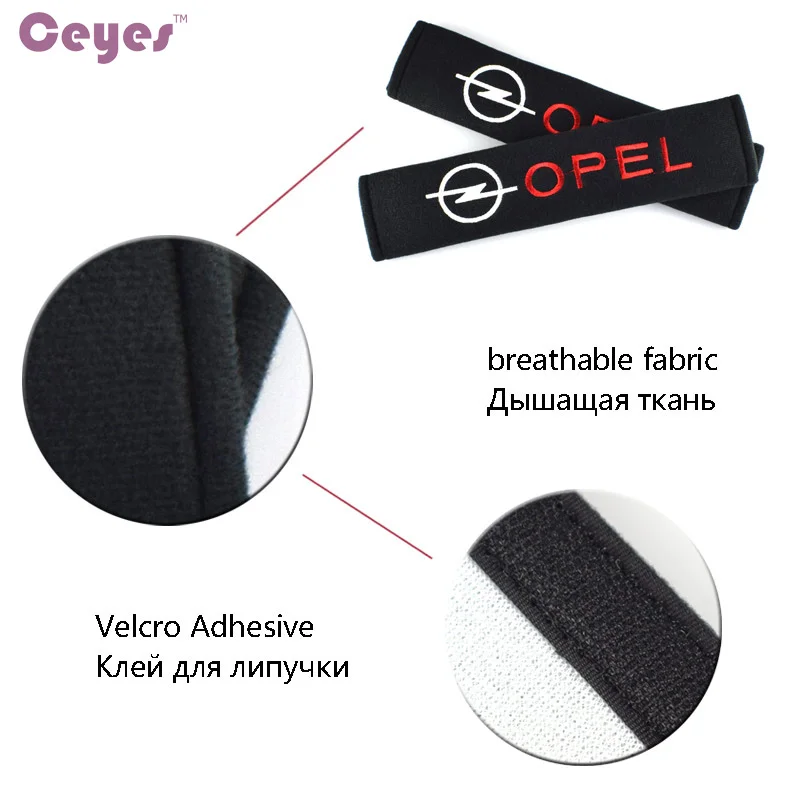 Чехол для ремня безопасности тюнинг автомобиля чехол из чистого хлопка Opel Astra H G J