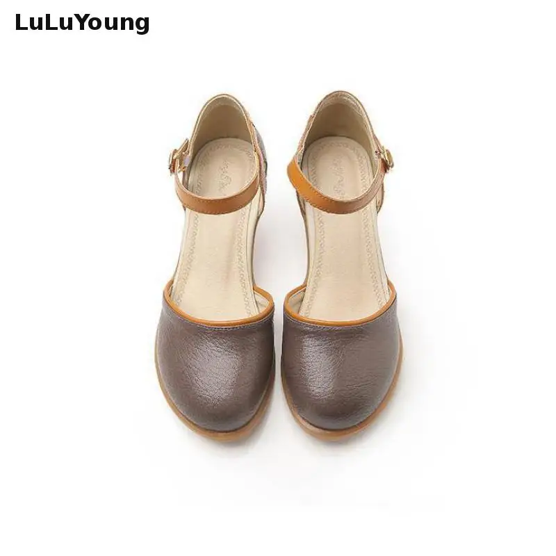 

Women Shoes Genuine Leather Soft Comfortable Shoes summer