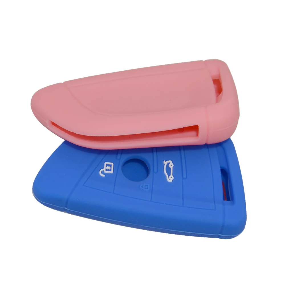 OkeyTech высококачественный силиконовый чехол для ключей 2 кнопки BMW 1 5 серии 218i X1 F48 X5