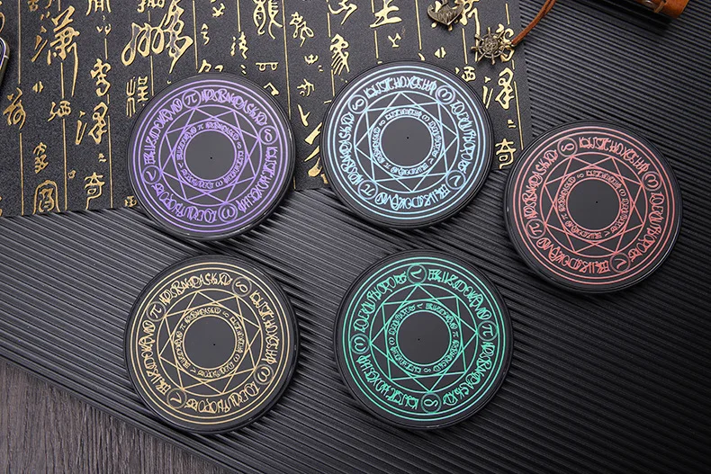 Беспроводная зарядка Mini Magic массив 10 Вт Быстрая для Android Apple QI ультратонкое