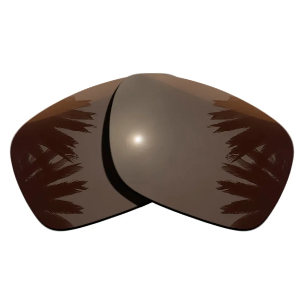 2 Pairs Polarized Replacement Lenses for Oakley Holbrook Frame Silver Mirrored &amp Brown