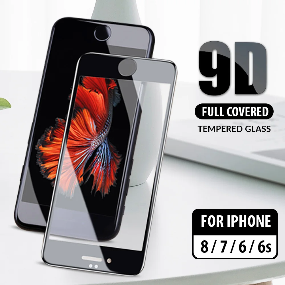 Изогнутое защитное стекло 9D для iPhone 11 X XS XR Pro Max 6 6S 7 8 Plus защита экрана закаленное
