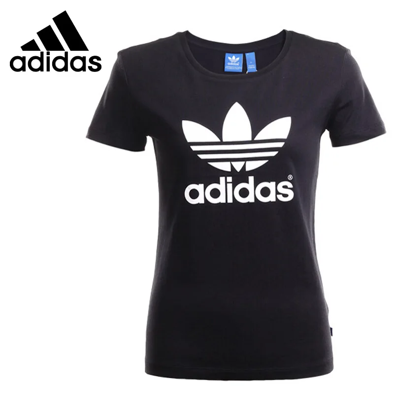 Оригинальный Новое поступление 2018 Adidas Ogriginals TREFOIL TEE Для женщин футболки с