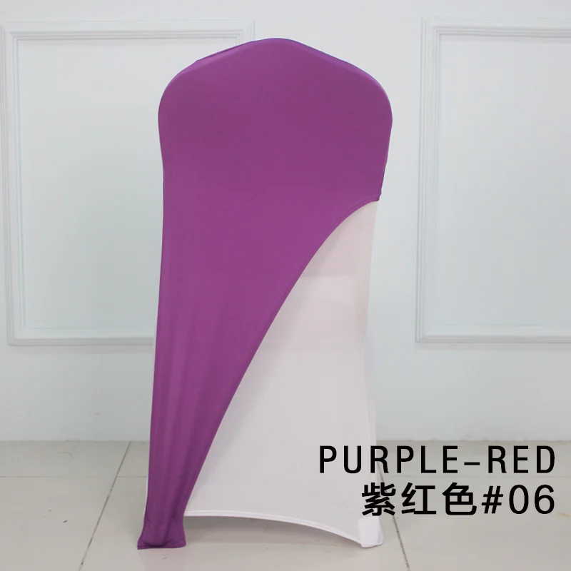 Универсальные белые эластичные чехлы на стулья из полиэстера и спандекса для