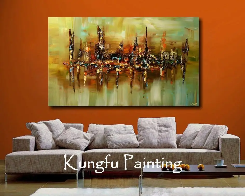 L4081 100% Hand-painted unframed good quality large beautiful abstract modern art contemporary | Дом и сад