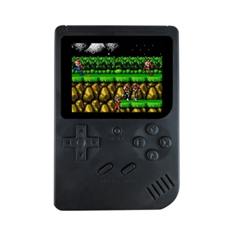 POWKIDDY Q7 Ручные игры 2 4 дюйма ЖК-дисплей большой Экран встроенный 300 игр 8 бит