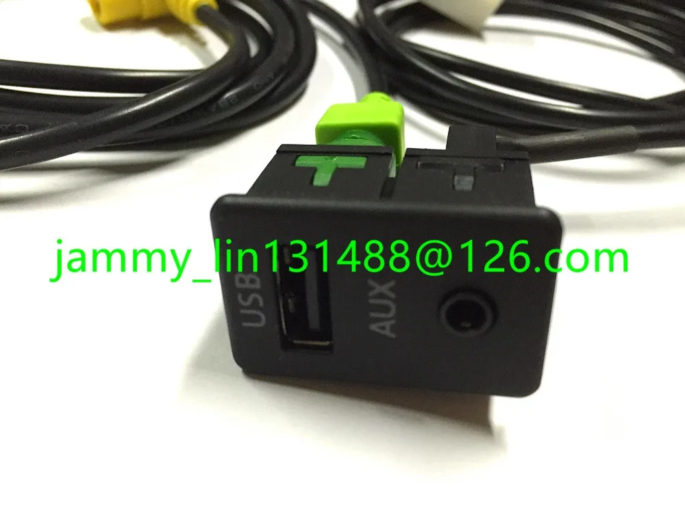 Высококачественный Автомобильный USB AUX аудио кабель переключатель вилка для VW