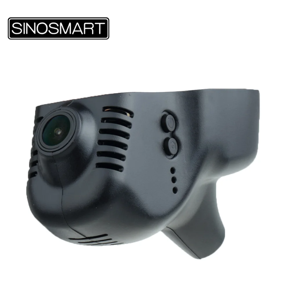 SINOSMART Novatek 96658 автомобильный Wifi DVR для Volkswagen Polo/Passat/Touran/Tiguan/Bora/Gold/Magotan управление с помощью приложения SONY IMX323