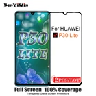 2 шт. 100% оригинальный Полноэкранный протектор экрана на Защитное стекло для Huawei P30 lite закаленное стекло для MAR LX1 LX2 AL01 пленка