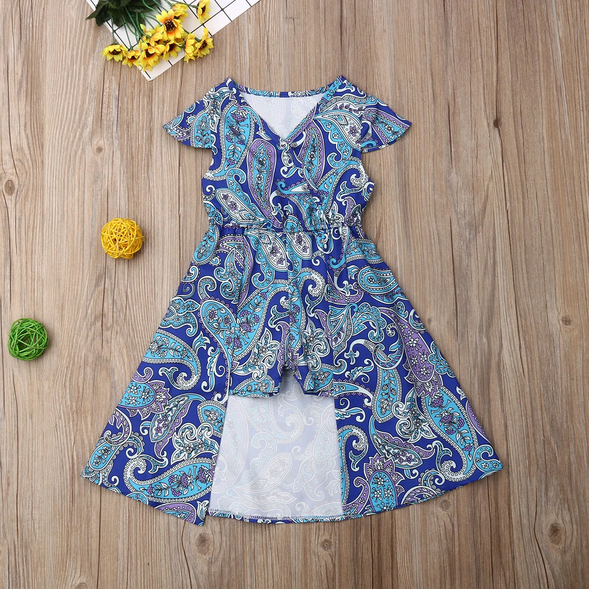 Лидер продаж летний праздничный комбинезон для маленьких девочек платье одежда