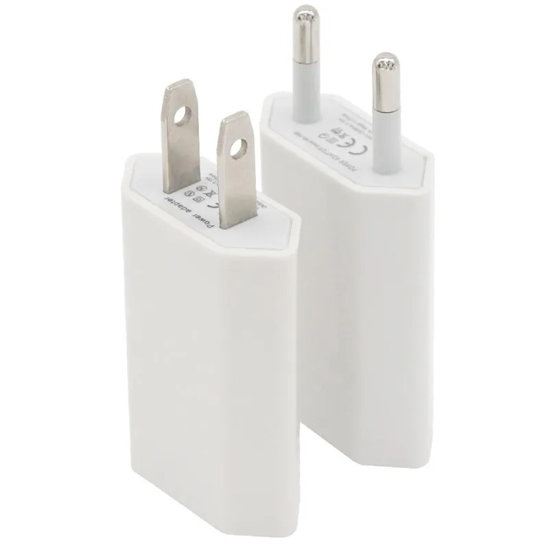 5V 1000ma 1A универсальная вилка европейского стандарта USB настенное Зарядное устройство AC Мощность адаптер для iPhone 5 5S 6 6S 7 8 Plus X 4 4S ipad mini ipad2 - Тип штекера: Wall Charger