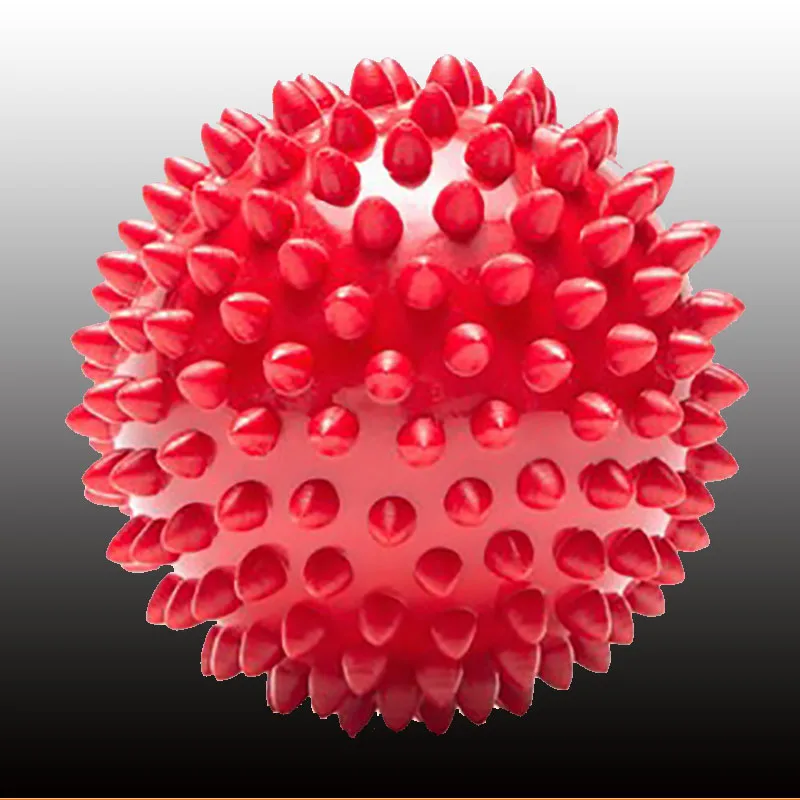 7.5cm6colorFitness ПВХ шарики для массажа рук подошвы Ежик сенсорный хват тренировочный