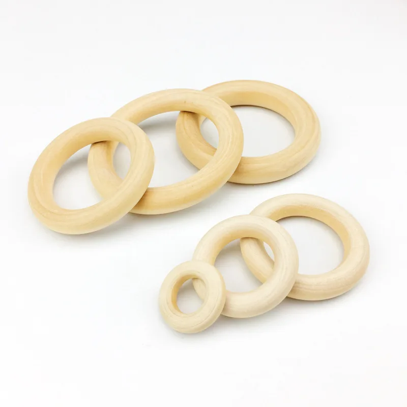 Круглые деревянные бусины 20 шт./лот естественного цвета 20/25/30/35/40/45/50 мм круглые