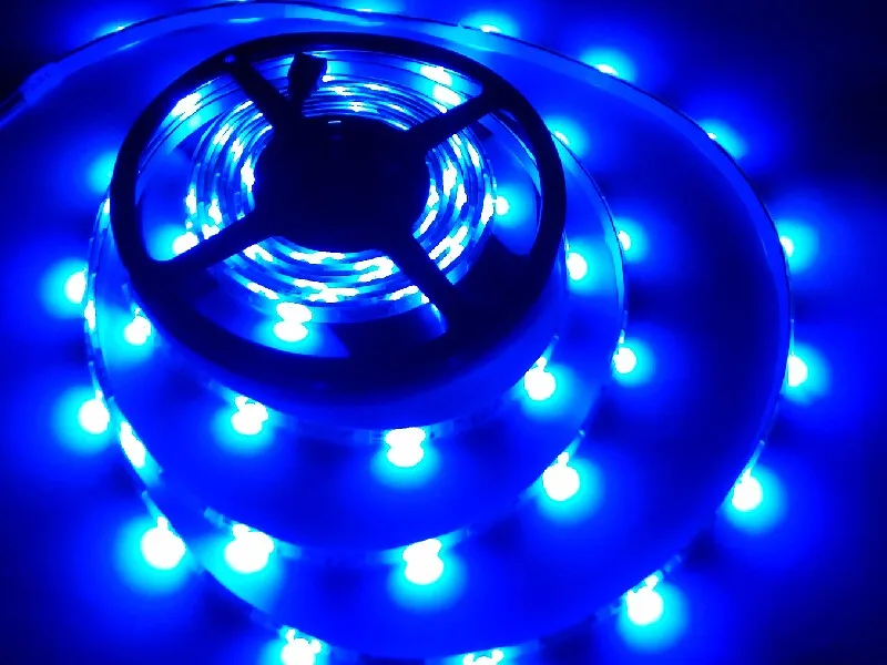 

5m LED Strip Dimmable Kit SMD 3528 60leds/m Single Color Rope 300 LEDs Waterproof Grade IP65 IP20 Warm white Cold white Blue