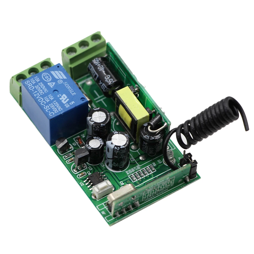 Новый 2 кнопочный беспроводной Радиочастотный переключатель с широким