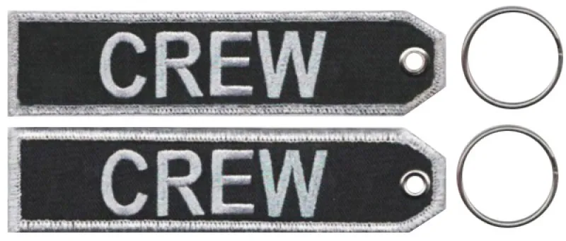 Брелок для ключей с вышивкой в виде экипировки|crew tag|cabin crewtagging crews |