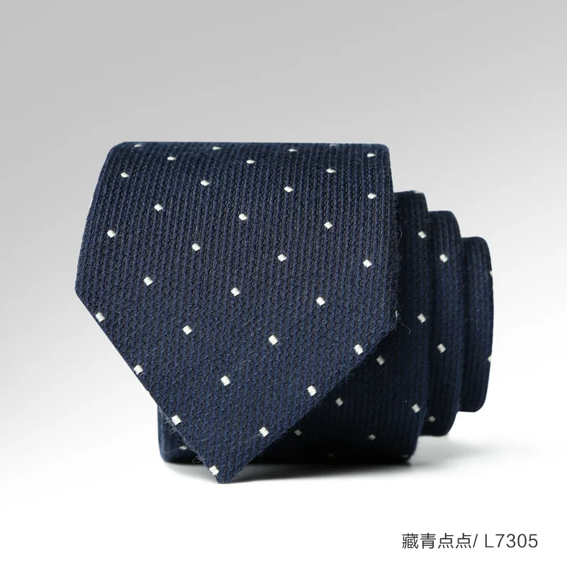 men women fashion 7cm real wool neck tie gray striped wedding cashmere ties slim skinny necktie corbatas para hombre gravatas | Аксессуары