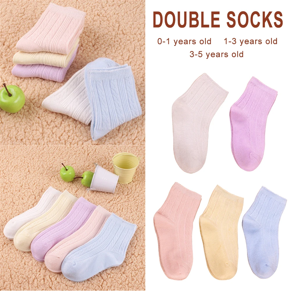 Разноцветные детские носки из бамбукового волокна мягкие хлопковые детские носки для мальчиков и девочек гладкий шов для детей от 0 до 5 лет