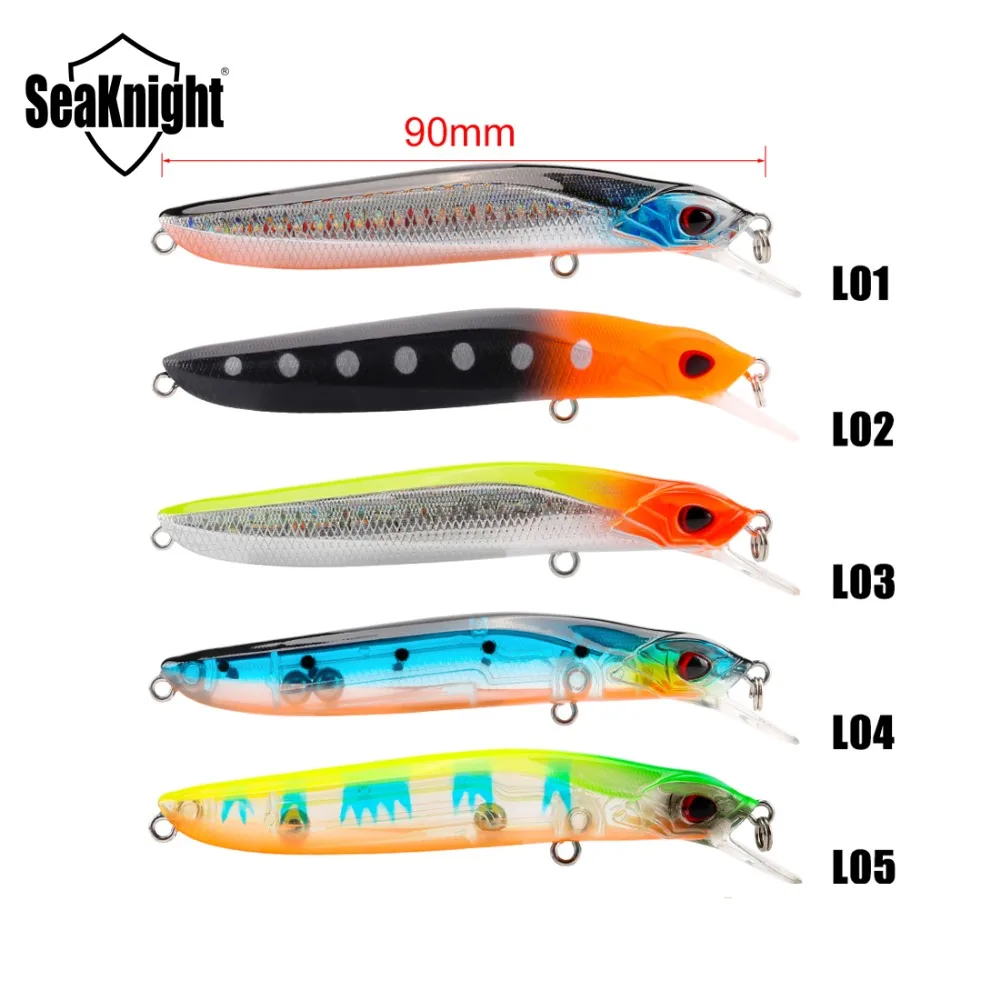 SeaKnight Minnow SK036 1 шт. 8 5 г 3.5in 90 мм 0 м плавающая приманка для рыбалки искусственная