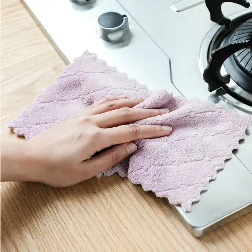 Новинка 2019 квадратное кухонное полотенце из микрофибры для мытья посуды