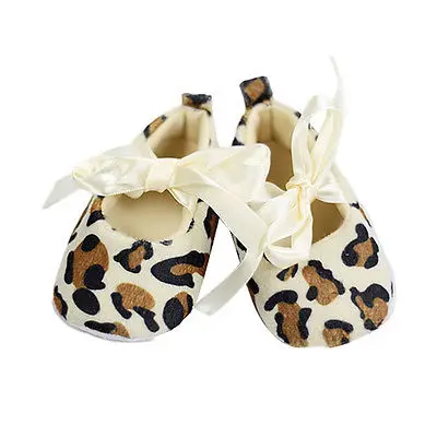 Обувь для прогулок с мягкой подошвой леопардовой расцветки маленьких девочек