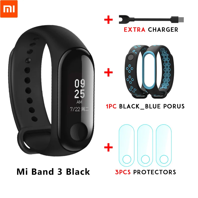 Mi band 3 n strap Xiaomi mi Band 3 mi band 3 для Android IOS фитнес-трекер монитор сердечного ритма 0,78 ''OLED дисплей тачпад Bluetooth 4,2 - Цвет: Mi band 3 n strap