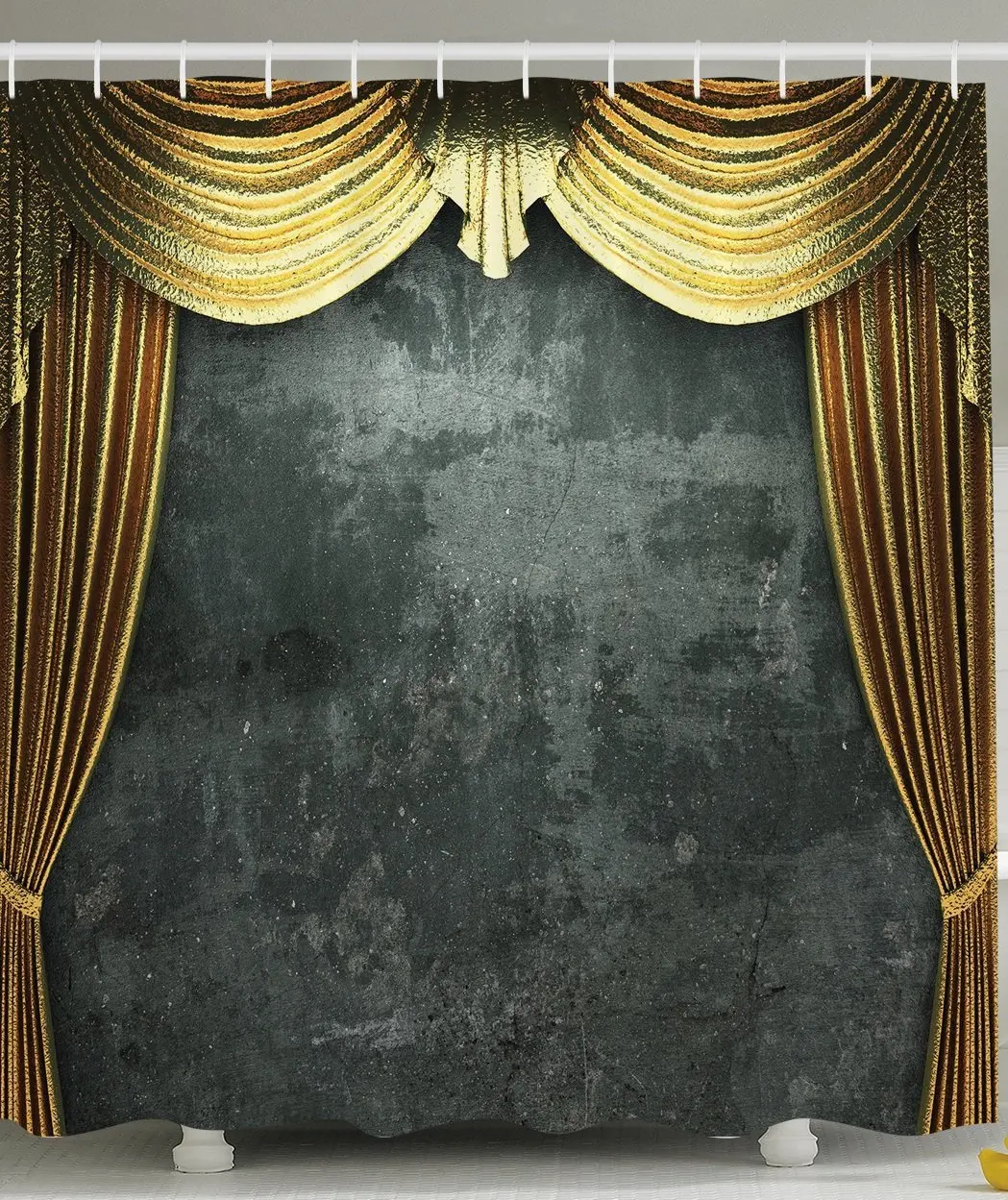 Золотой занавес открывающаяся сцена винтажный гранж опера классический Декор