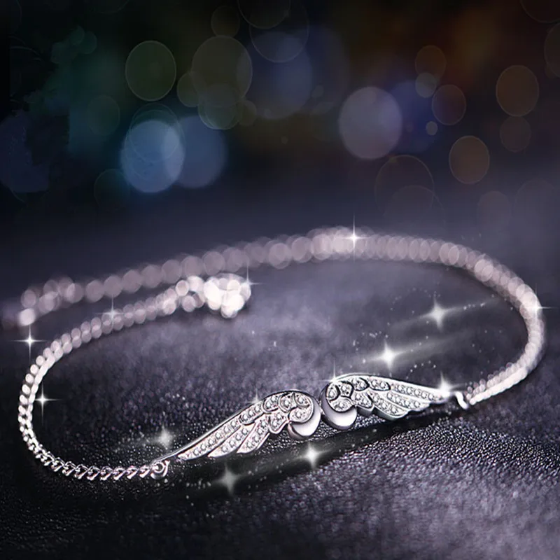 Модные украшения темперамент кратким инкрустация AAA кубический циркон Крыло