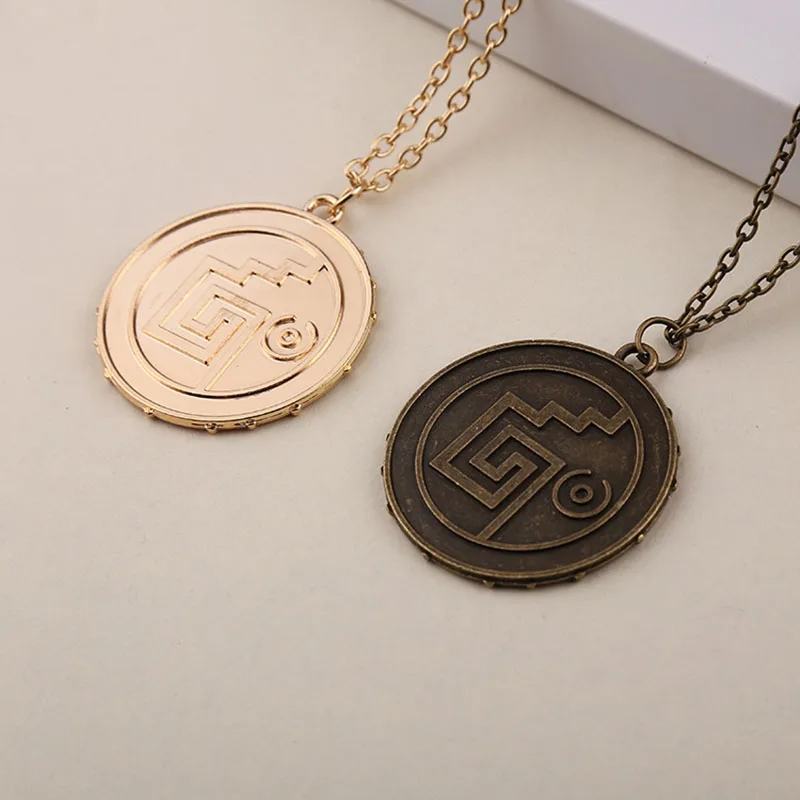 Ожерелье в стиле ретро с пентаграммой виде панды Хэллоуина головы козы из сплава