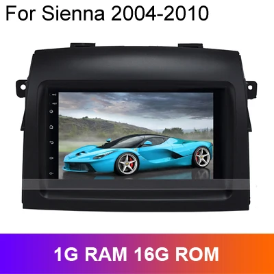 1G Sienna 2004 Автомобильный gps-навигатор SINOSMART 2.5D ips/QLED для Toyota Sienna 2004-18 Corolla Prius 32EQ DSP, 4G слот для sim-карты на выбор - Цвет: 1G Sienna 2004