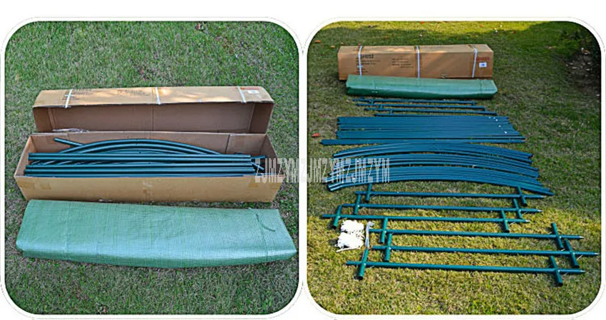 600x300x220 см прочная стальная рама большой парниковый Открытый Сад теплый антифриз дождепроницаемый цветок растения овощи теплица
